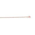 Solid 14K Gold 1.6mm Royal Rope Chain with Lobster Lock, 16