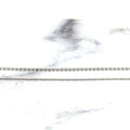 Solid 14K White Gold Diamond Cut Bead Chain, 1mm 1.5mm, 16