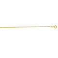 Solid 14K Gold 1.1mm Singapore Necklace, 16