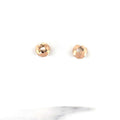 14K Rose Gold 7mm Faceted Diamond Cut Ball Stud Earring, Real Gold Earrings, Ball Earrings, Round Earrings, Women