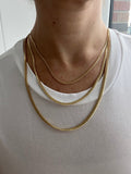 Solid 14K Yellow Gold 2.6mm 3.2mm 3.9mm Miami Cuban Link Chain, 18