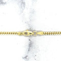 Solid 14K Yellow Gold 2.6mm 3.2mm 3.9mm Miami Cuban Link Chain, 18