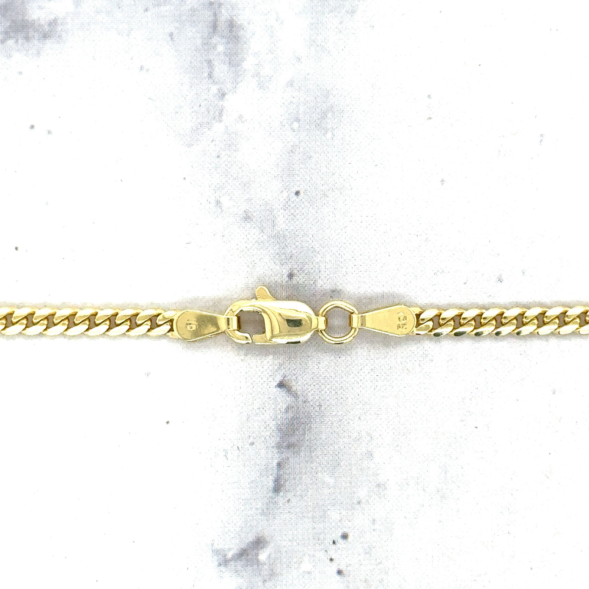 Solid 14K Yellow Gold 2.6mm 3.2mm 3.9mm Miami Cuban Link Chain, 18" 20" 22" 24" 26", Curb Chain, Real Gold Necklace, Unisex, Women