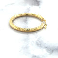 14K Yellow Gold 20mm 25mm 30mm Hoop Earrings, 3mm Thick, Diamond Cut Hoops, Real Gold Hoops, Women