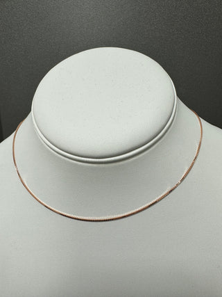 Solid 14K Rose Gold 22" Adjustable Box Chain with Lobster Lock, 0.70mm 0.85mm 1.1mm Wide, Set Your Own Length, Real Gold Box