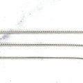 Solid 14K White Gold 0.9mm 1.2mm 1.6mm Franco Necklace, 16