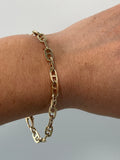 14K Yellow Gold Polished 5.1mm Mariner Bracelet, 7.5