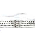 Solid 14K White Gold 2.6mm 3.6mm 4.7mm 5.7mm Comfort Curb Necklace, 16