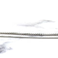 Solid 14K White Gold 1.6mm 2.5mm Round Box Necklace, 16