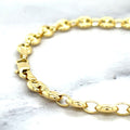 14K Yellow Gold 4.7MM Puffed Mariner Bracelet, 6