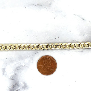 14K Yellow Gold 7.25 Inch Classic Miami Cuban Link Bracelet, 6mm Wide, White Gold, Rose Gold, Real Gold Bracelet