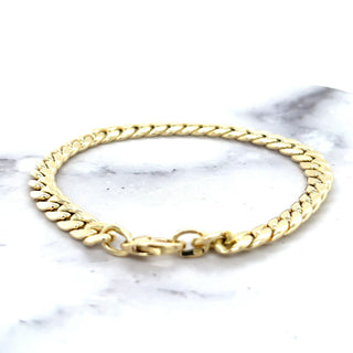 14K Yellow Gold 7.25 Inch Classic Miami Cuban Link Bracelet, 6mm Wide, White Gold, Rose Gold, Real Gold Bracelet