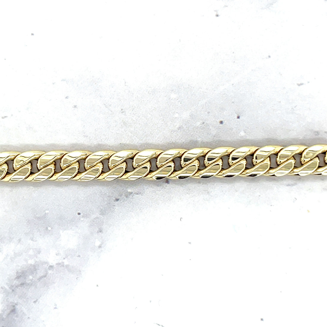 14K Yellow Gold Classic Miami Cuban Link 14" - 16" Adjustable Chain, 6.0mm Wide, Curb Chain, Choker, Women