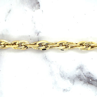 14K Yellow Gold 10mm Interlocking Oval Link Bracelet 7.75" Real Gold Bracelet, Chunky Bracelet, Fashion Bracelet, Women