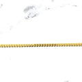 Solid 18K Yellow Gold 2.2mm Curb Chain Necklace, 16