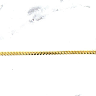 Solid 18K Yellow Gold 2.2mm Curb Chain Necklace, 16" 18" 20" 24" Real Gold Chain, Solid Gourmette Chain, Women, Unisex