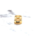 14K Yellow Gold 16mm Chunky Huggie Earring, 5mm Thick ,Gold Snuggables, Huggie Hoops, Real Gold Hoops, Gift for her