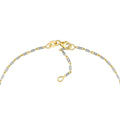 14K Yellow-White Gold Adjustable Lumacina Anklet 10