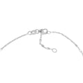 14K White Gold Flat Diamond-Cut Stations Adjustable Anklet, 10