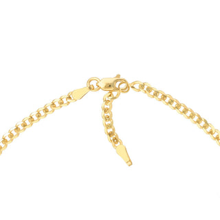 14K Yellow Gold Open Curb Chain Adjustable Anklet 10"Long, Gold Jewelry, Minimalist, Gift For Her, Handmade Jewelry, Anklets For Women