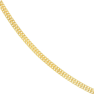 14K Yellow Gold 4.3mm Curb Bismarck Chain with Lobster Lock 10"Long, Gift For Her, Handmade Jewelry, Anklets For Women