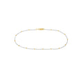 14K Two-Tone Gold 2.0mm Saturn Curb Chain with Lobster Lock 10