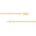 14K Yellow-white Gold 2.10mm Y/W Dorica Chain with Lobster Lock 10