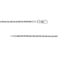 14K White Gold 1.8mm Hollow Light Rope Chain with Lobster Lock, 10