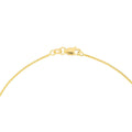 14K Dainty Yellow Gold Wheat Chain Anklet, Diamond Cut, 1.05mm Wide, Lobster Lock, 10