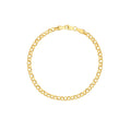 14K Yellow Gold 3.75 mm Hollow Rolo Chain with Lobster Lock 10