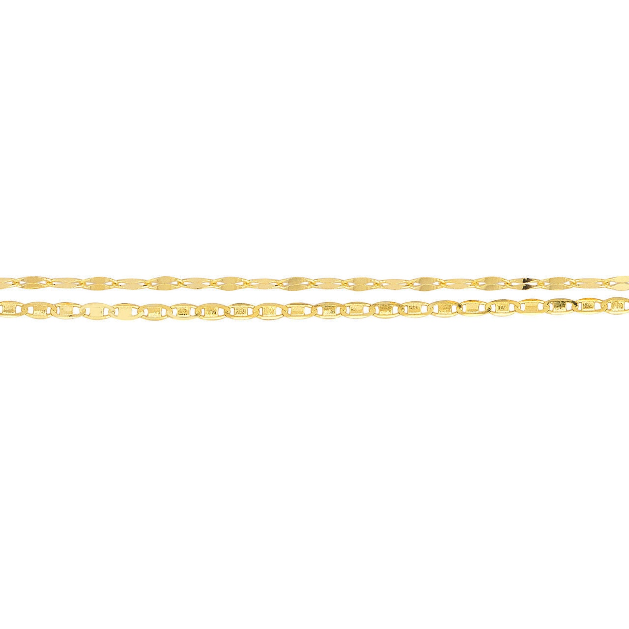 14K Yellow Gold Valentino & Hammered Forzentina Chain Adjustable 10", Gift For Her, Handmade Jewelry, Anklets For Women