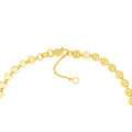 14K Yellow Gold 4mm Full Disk Adjustable Anklet 10