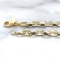 14K Yellow Gold 4.2mm Chunky Paperclip Link Necklace, 18