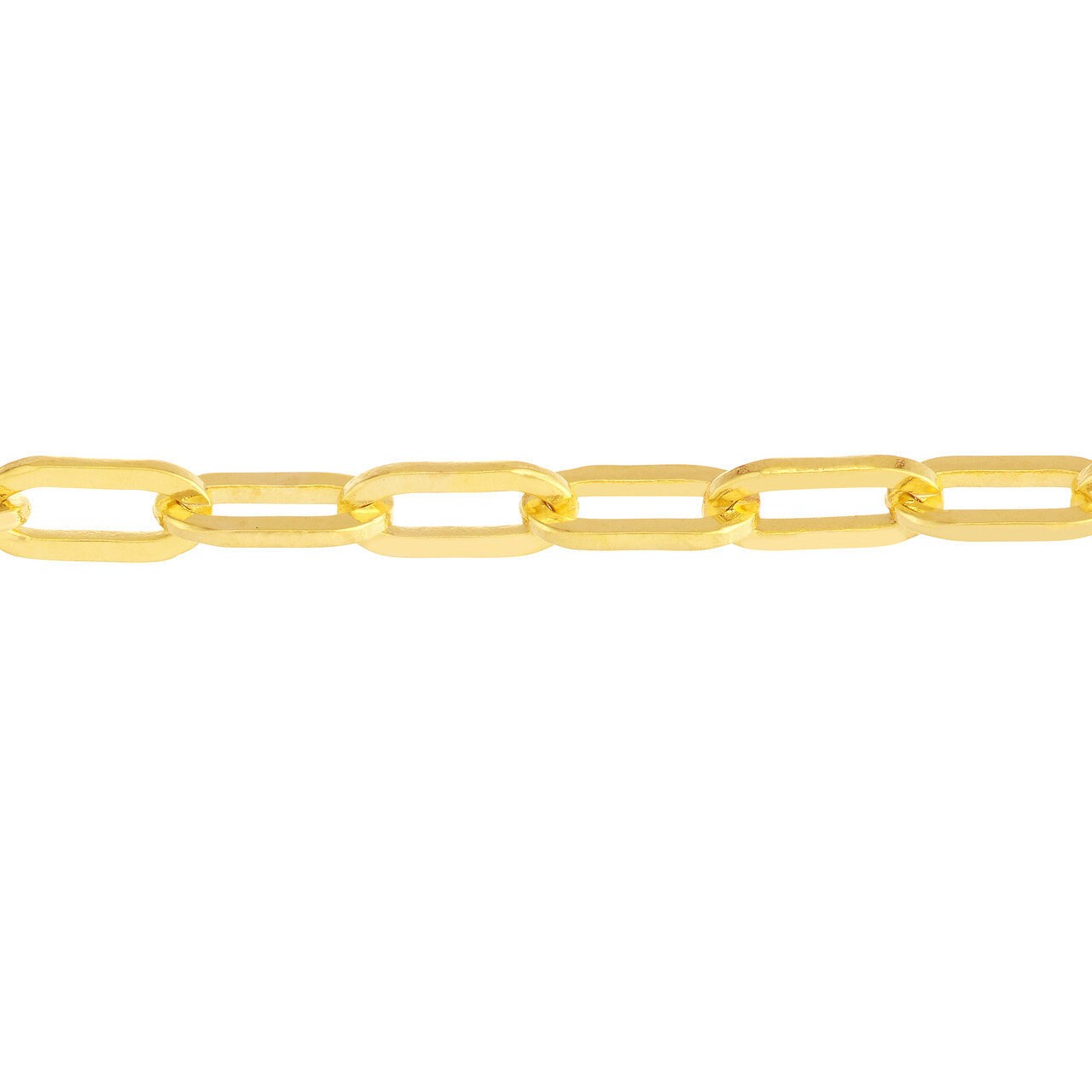 14K Yellow Gold 2.5mm Paper Clip Chain with Pear Shape Lock 10" Long, Gift For Her, Handmade Jewelry, Anklets For Women