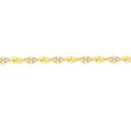 14K Yellow-white Gold 2.10mm Y/W Dorica Chain with Lobster Lock 10