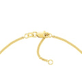 14K Dainty Yellow Gold Curb Chain Anklet, 1.4mm Wide, Adjustable, 10