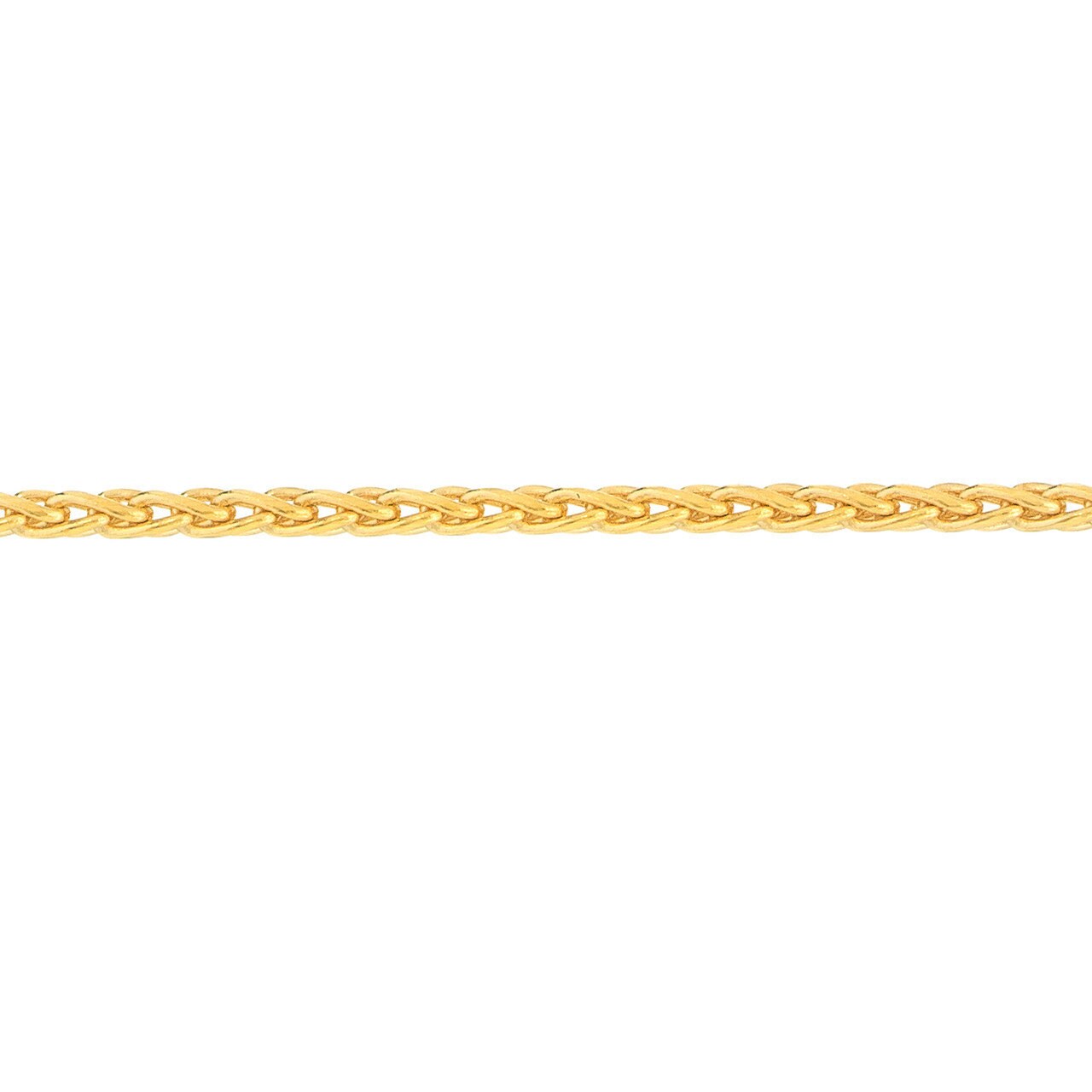 14K Dainty Yellow Gold Wheat Chain Anklet, Diamond Cut, 1.05mm Wide, Lobster Lock, 10" Long, Anklets For Women