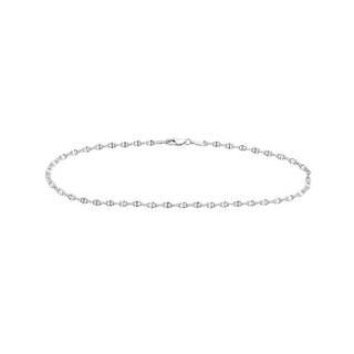 14K Yellow Fancy Gold Anchor Chain Anklet, 2.65mm Wide, 10" Long, Gift For Her,, Anklets For Women