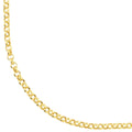 14K Yellow Gold 3.75 mm Hollow Rolo Chain with Lobster Lock 10