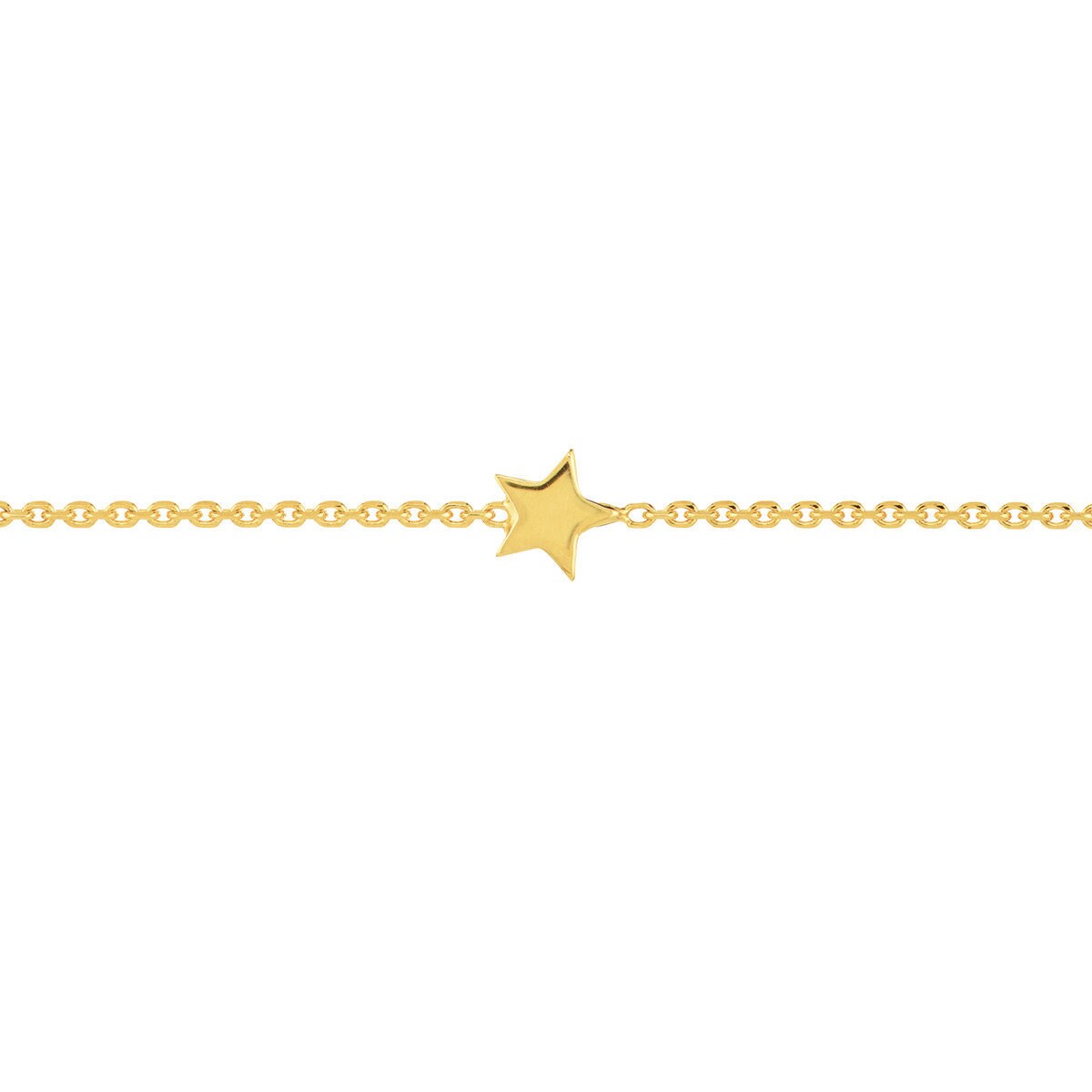 14K Yellow Gold 6 Mini Star Station Adjustable Anklet w/ Pear Lobster, Gift For Her, Handmade Jewelry, Anklets For Women