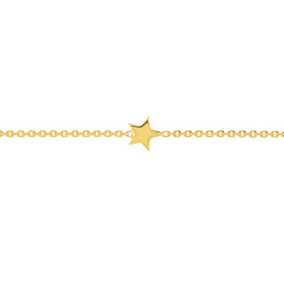 14K Yellow Gold 6 Mini Star Station Adjustable Anklet w/ Pear Lobster, Gift For Her, Handmade Jewelry, Anklets For Women