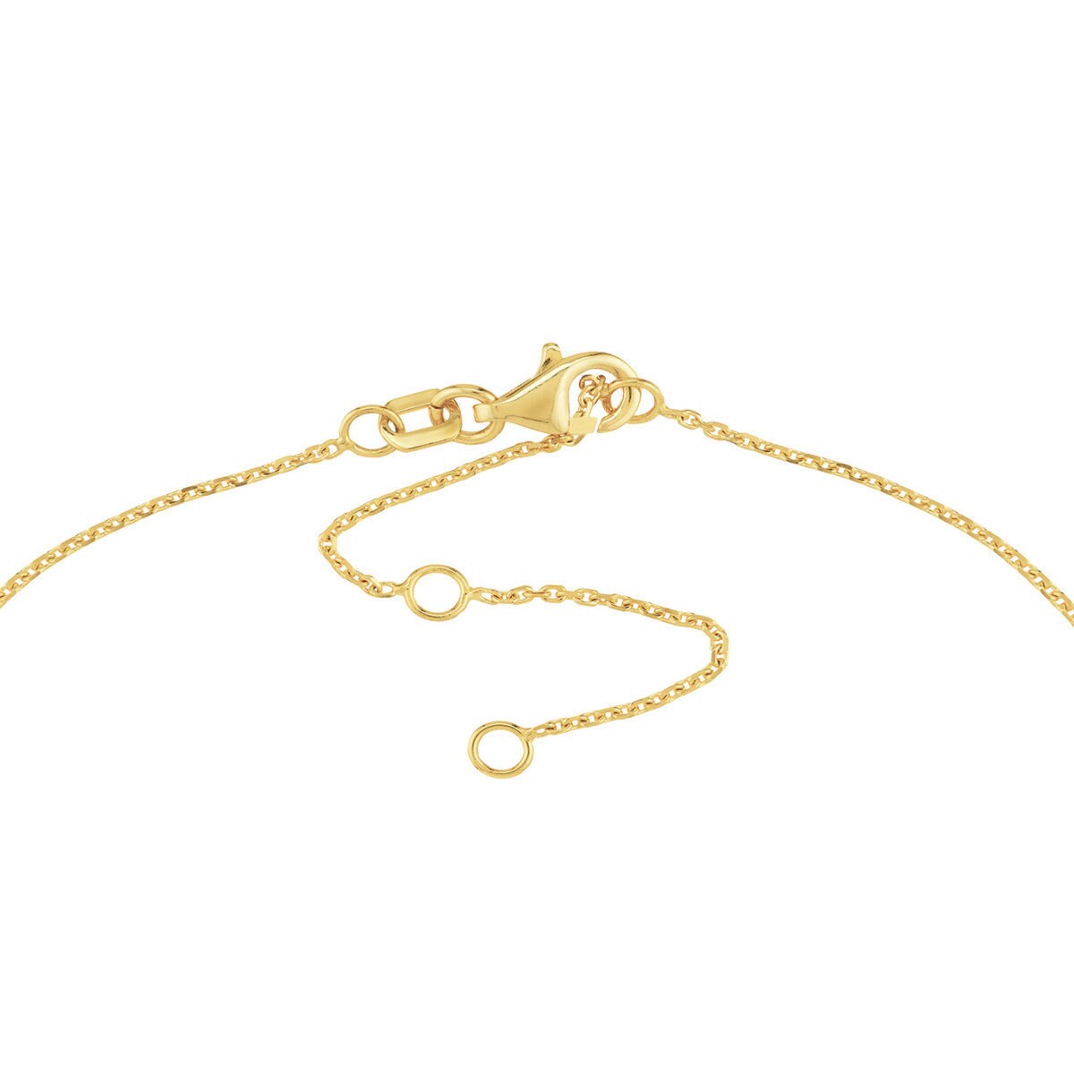 14K Yellow Gold 6 Mini Star Station Adjustable Anklet w/ Pear Lobster, Gift For Her, Handmade Jewelry, Anklets For Women