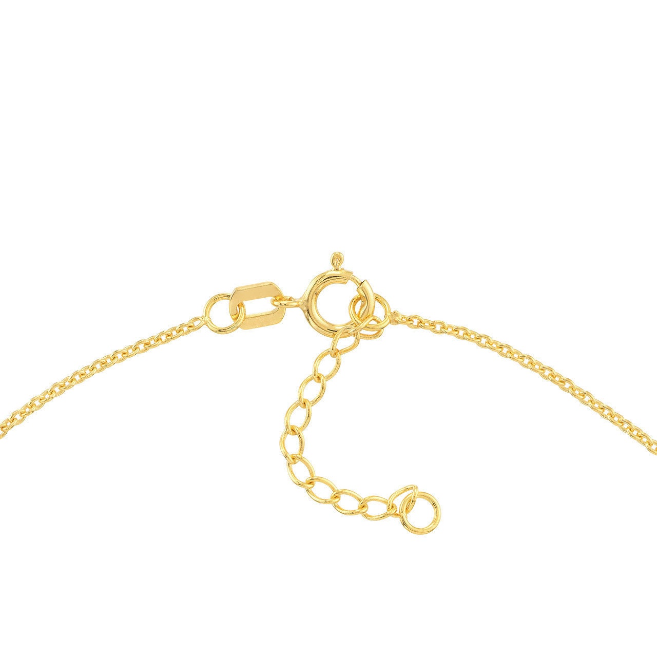 14K Yellow Gold Open CZ Heart Multi Dangle Adjustable Anklet 10" Long, Minimalist, Gift For Her, Handmade Jewelry, Anklets For Women