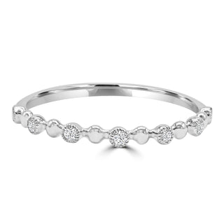 Diamond Stackable Band In 14K White Gold