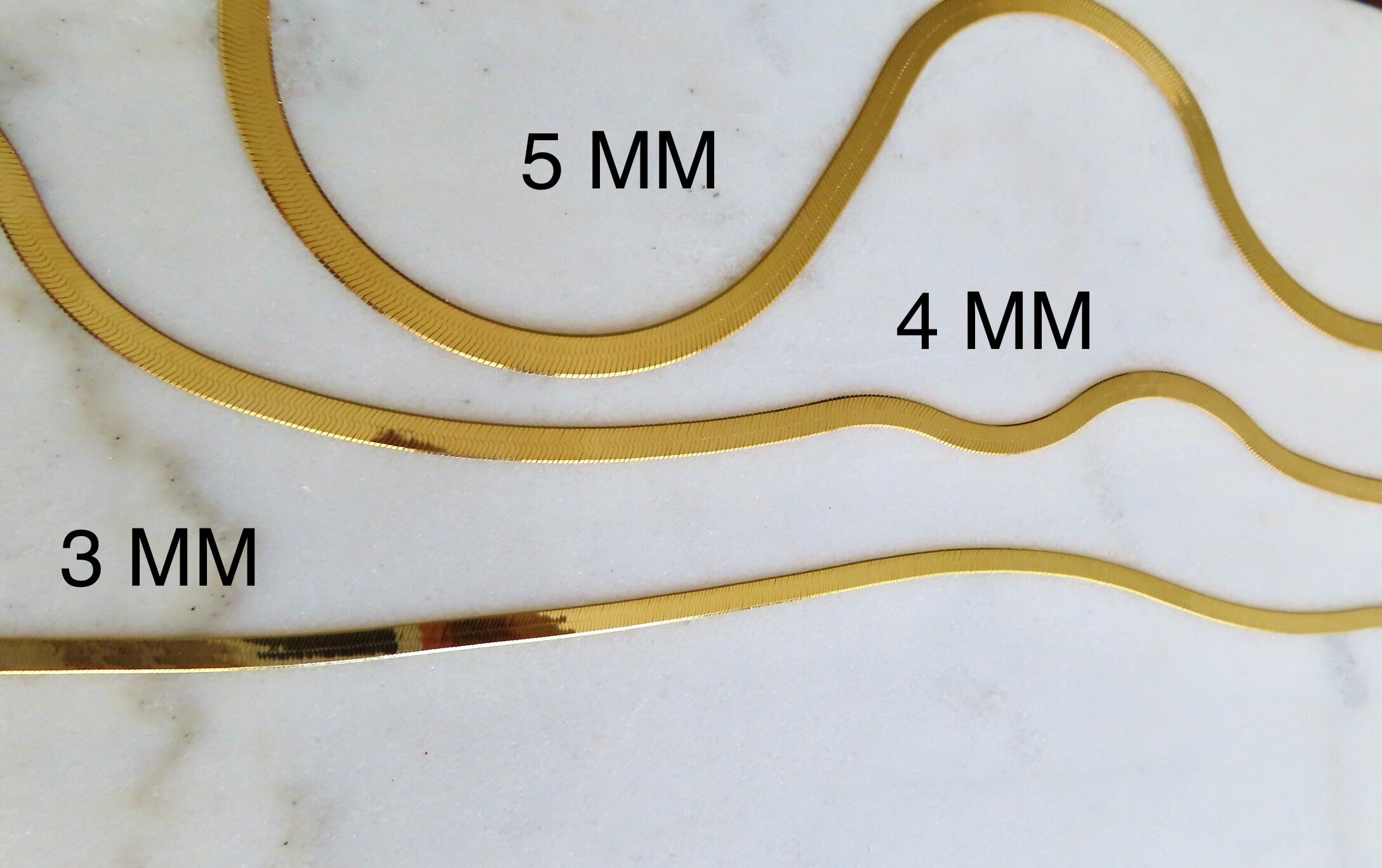 Aurelia Herringbone Necklace Chain in 9ct Gold — The Jewel Shop