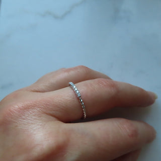 Twisted Rope Diamond Wedding Band In 14K White Gold